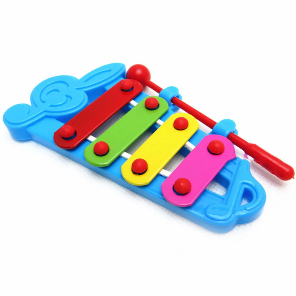 Toy Musical Instrument Baby Kid 4-Note Xylophone Toys Wisdom Development Notes hand knock piano brain game Percussion good gift Toy Musical Instrument Baby Kid 4-Note Xylophone Toys Wisdom Development Notes hand knock piano brain game Percussion good gift