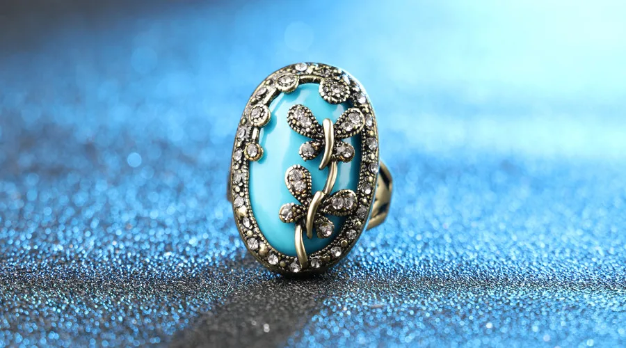 Новинка года, кольца в виде стрекозы для женщин, цвет древней бронзы, Тибетский сплав, богемные ювелирные изделия, ретро кольцо