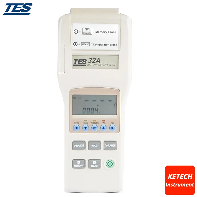 Емкость батареи/импедансный тестер сопротивления/измеритель напряжения памяти/чтение TES32A