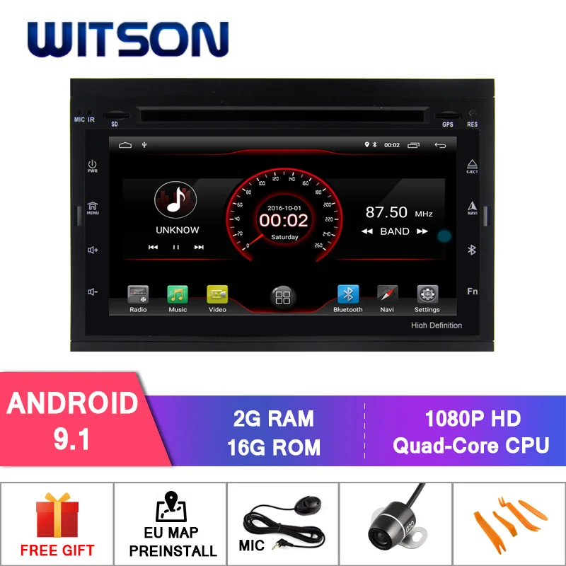 

WITSON MTK Android 9.1 Car Dvd GPS For PEUGEOT 307/207 Multimedia GPS car navigation