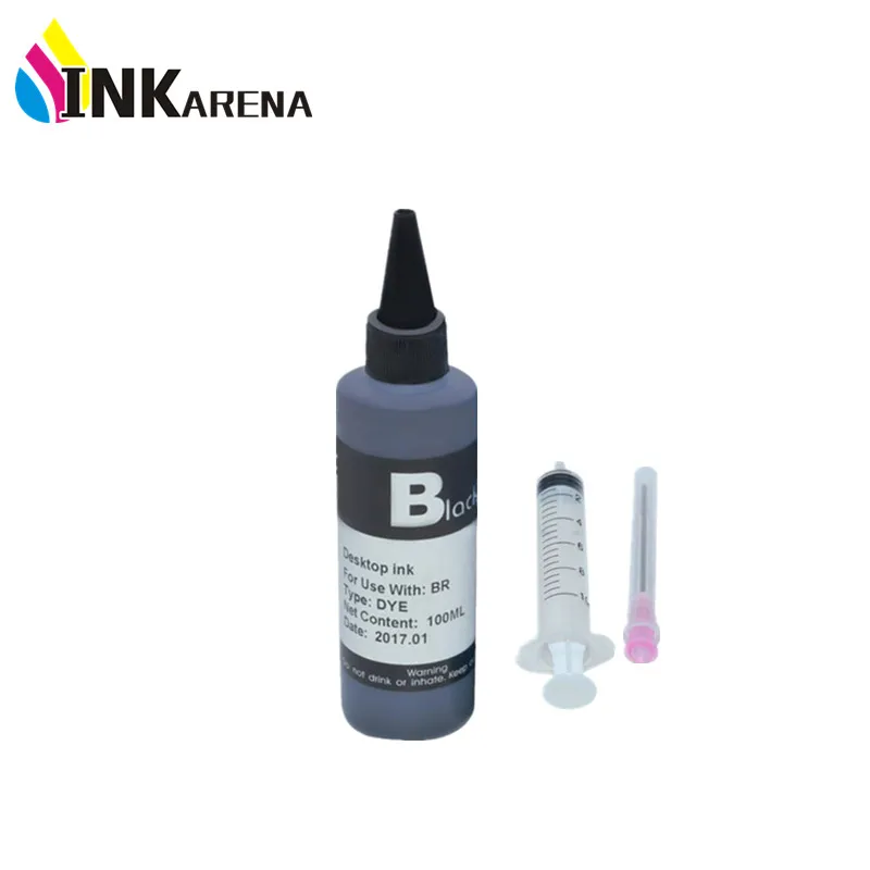 INKARENA 100ml Universal Refill Dye Ink Compatible Replacement For HP for Canon for Brother for Epson for Lexmark printer Ink INKARENA 100ml Universal Refill Dye Ink Compatible Replacement For HP for Canon for Brother for Epson for Lexmark printer Ink