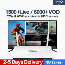 IP ТВ арабский H.265 QHD ТВ PRO подписка 1500 Live Leadcool Android Smart ТВ коробке Европейский IPTV французский Бельгии голландский IP ТВ коробка