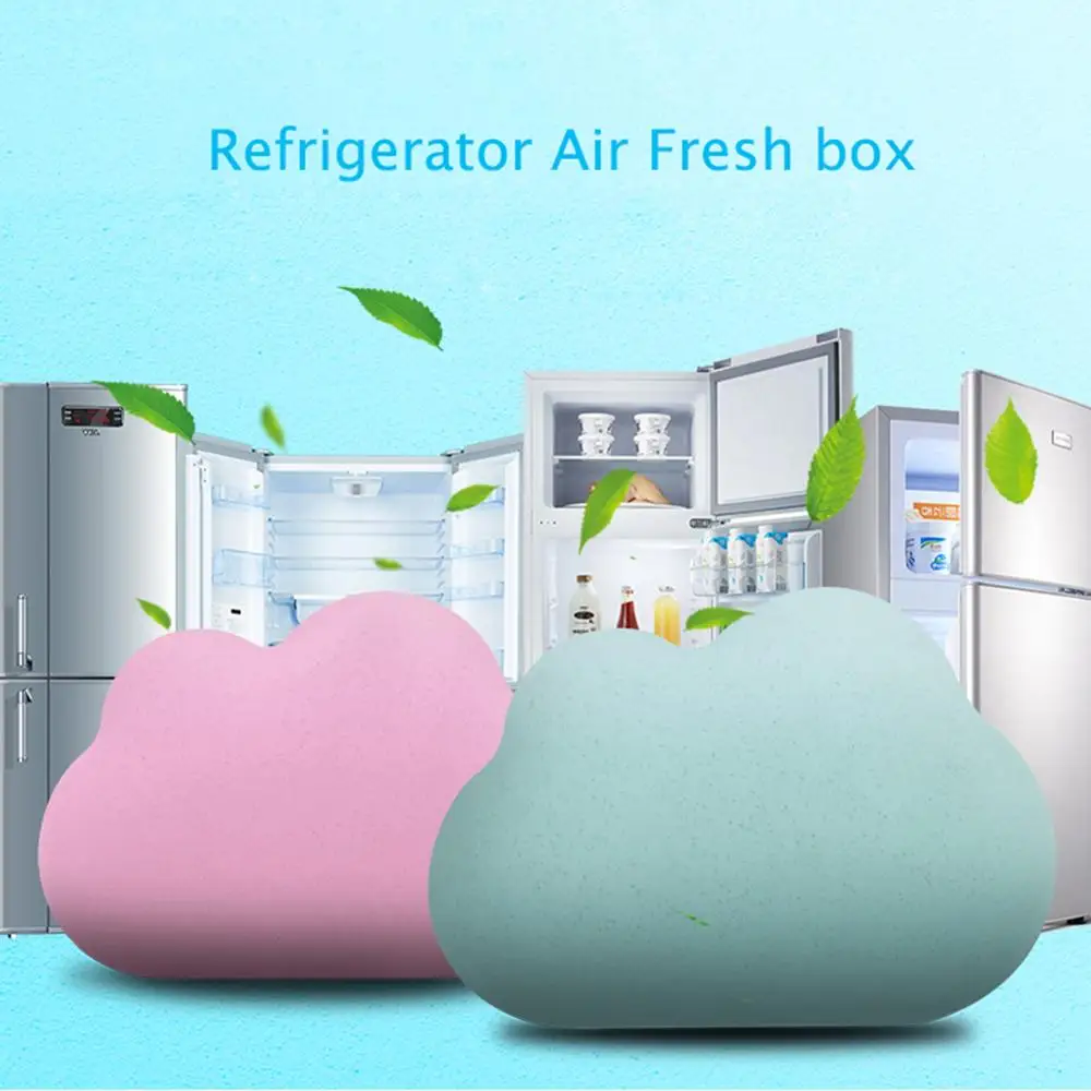 

Cute Cloud Shape Fridge Refrigerator Air Fresh Box Purifier Charcoal Deodorizer Absorber Freshener Eliminate Odors Smell 3 Color