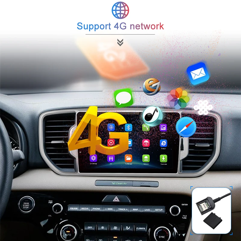 Junsun 2G+ 32G Android 9,0 для KIA Sportage 4 KX5 Авто 2 din Радио стерео плеер Bluetooth gps навигация