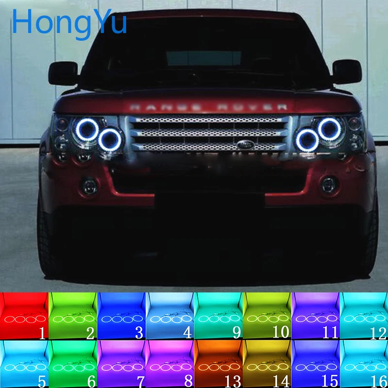 

Multi-color RGB LED Angel Eyes Halo Ring Eye DRL RF Remote Control for Land Rover Range Rover L322 Vogue 2003-2009 Accessories