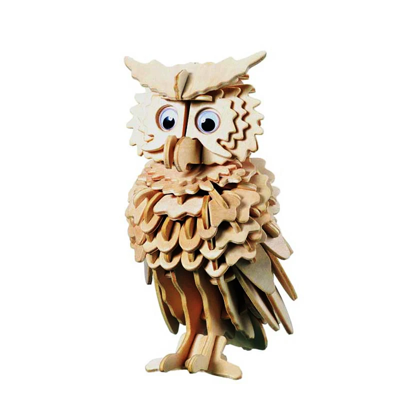 font b Toys b font For Children 3D Puzzle Diy Wooden Puzzle Magical Animals Kids