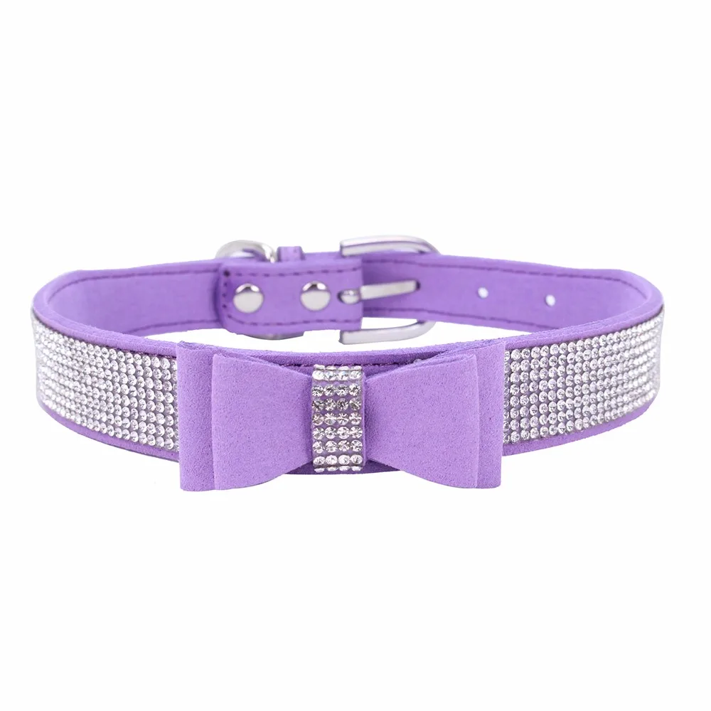Collar Harness Bowknot Diamond Luxury Puppy Dog Leash For Small Dog