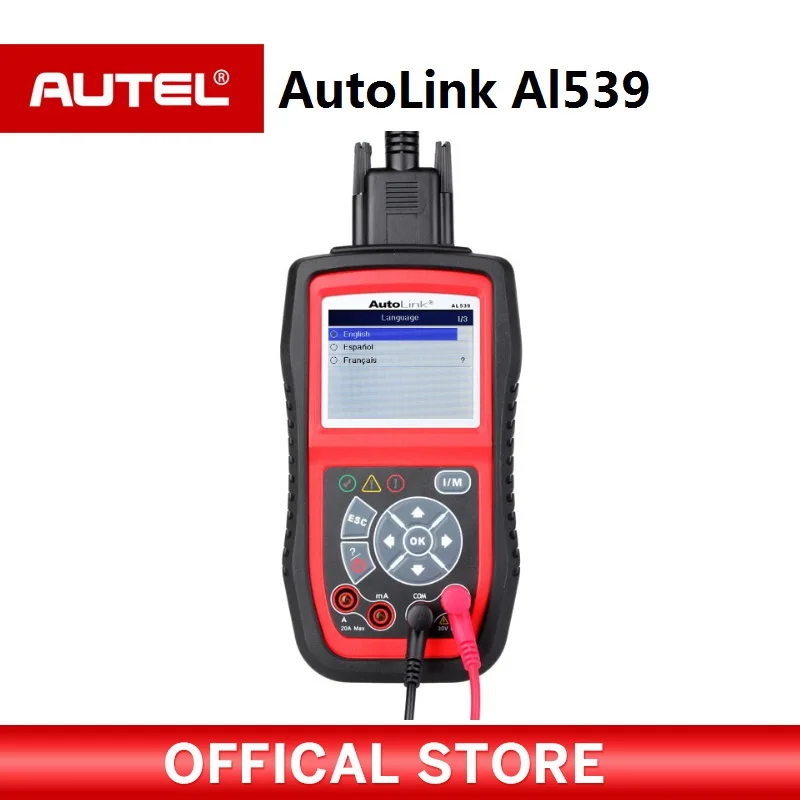 Autel AutoLink AL539 obd2 scan tool MIL OBDII Scanner Tool Vehicle Diagnostic Code Scanner 2 8 lcd car vehicle diagnostic tool scanner red