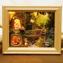 Деревянные маленькие кукольные домики для ремонта мебели расслабляющие головоломки игрушки для детей подарок на день рождения фоторамка рождественские подарки