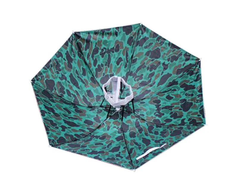 100 шт/партия 95 см плюс складной головной зонтик Солнцезащитная шляпа зонтик руки бесплатно для рыбалки Пешие прогулки пляж Кемпинг Пользовательский логотип