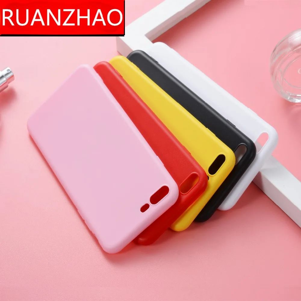 Для iPhone X s Мягкие матовые цветные чехлы для 8 7 6 Plus Силиконовый противоударный