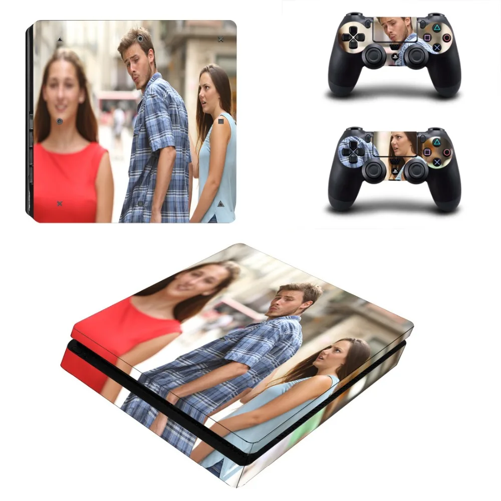 Индивидуальный дизайн PS4 тонкая кожа Наклейка для playstation 4 консоль и контроллер PS4 тонкий стикер Скины Виниловые