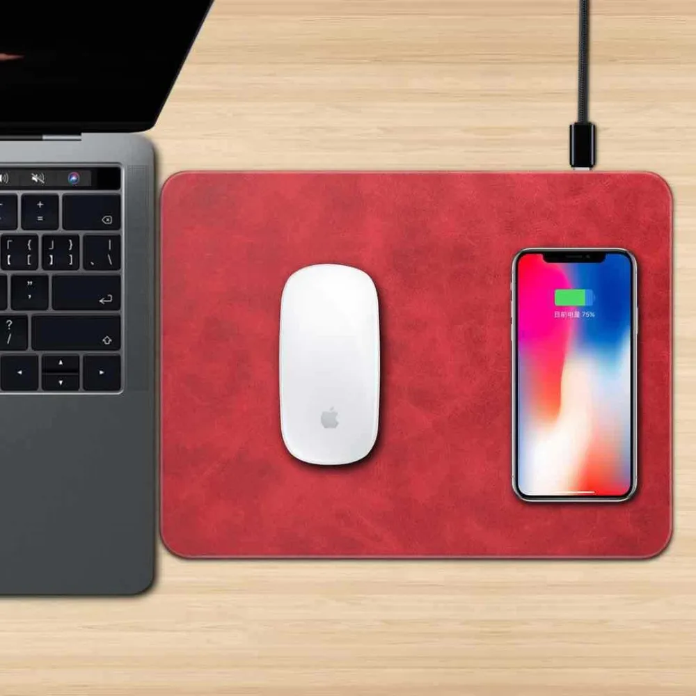 

Qi Wireless Charger Mouse Pad Mat chargeur USB Charging for iphone X 8 8plus Samsung Galaxy S8 Plus S7 S9 Edge chargeur iphone
