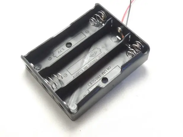 

New 18650 battery holder with wires 3 sections 11.1V 18650 cell box semitight