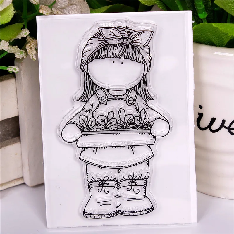 Rubber Silicone Clear Stamps for Scrapbooking Tampons Transparents Seal Background Stamp Card