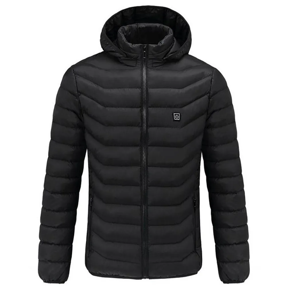 

CHAMSGEND 2018 New Men Women Electric Heated Vest Heating Waistcoat Solid Hooded Outdoor Warm Clothing Hot Sale Jacket No9