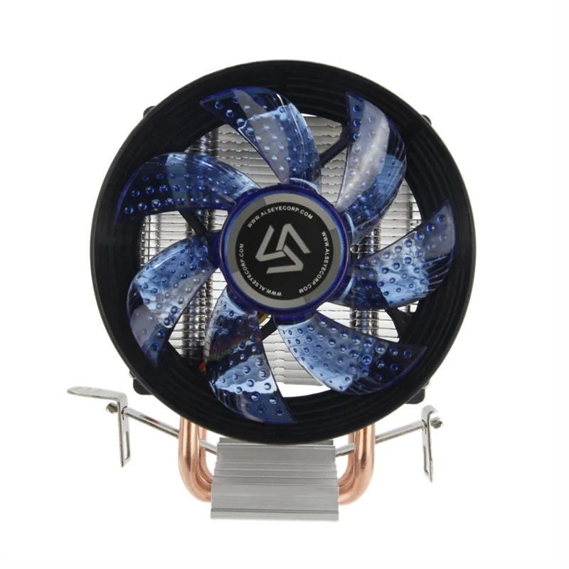 ALSEYE وحدة المعالجة المركزية برودة 2 Heatpipe 90 مللي متر وحدة المعالجة المركزية مروحة ل إنتل LGA 775/1151/1155/و AMD FM2/FM1/AM3/AM2