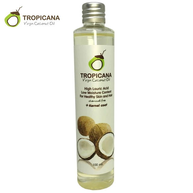 Tropicana 100% Natural Organic Extra Virgin Coconut Oil Thailand Cold Coconut  Oil Skin Hair Care Essential Oil - AliExpress