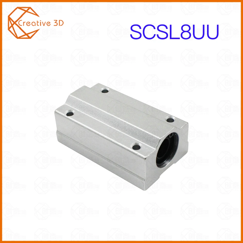 

2Pcs / a lot SCS8LUU Bearing slider SCSL8UU 8mm Linear Ball Bearing Block CNC Router for CNC 3D printer shafts for XYZRod