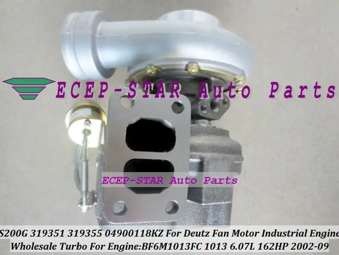 S200G 319351 319355 04900118KZ Turbo Turbocharger For Deutz Fan Motor Industrial Engine 2002-09 BF6M1013FC 1013 6.07L 162HP (2)