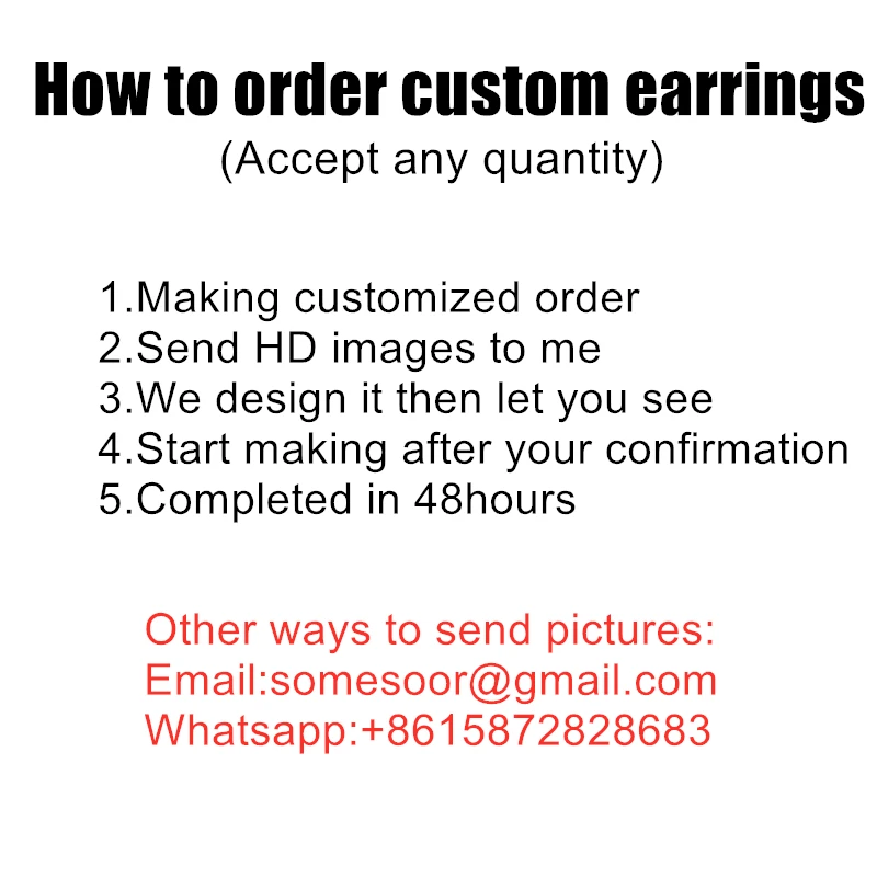 Custom earrings