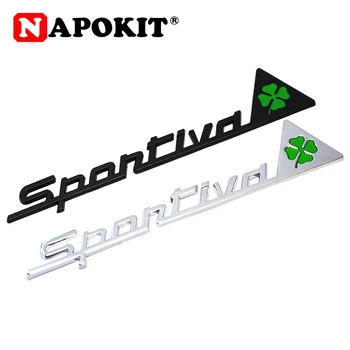 

Car Styling 3D Metal Emblem for ALFA ROMEO Red Cross Logo Emblem Badge Sticker for Mito 147 156 159 166 Fender Auto Accessories