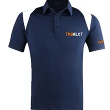 TKSALOT футболка для гольфа, летняя, сухая, подходит, короткий рукав, молочный лед, шелк, гладкий, трогательный, спортивный топ, темно-синий, OEM доступен