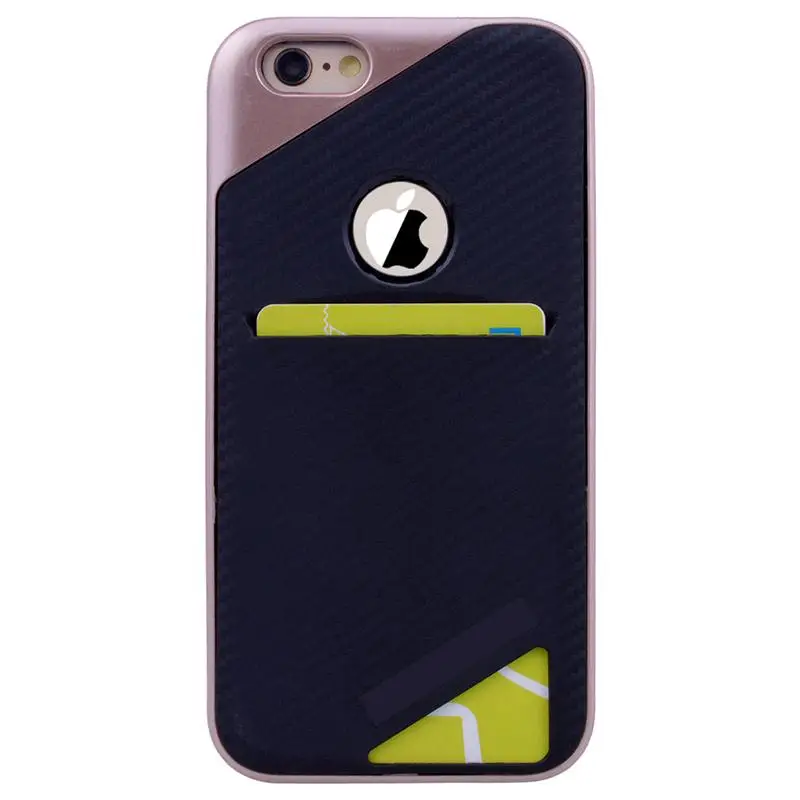 

GrandEver 2in1 Design Cases For iPhone 6 6S Cases Luxury Silicone PC Hybrid Card Holder Wallet Cover For iPhone 6S 6 Plus Case