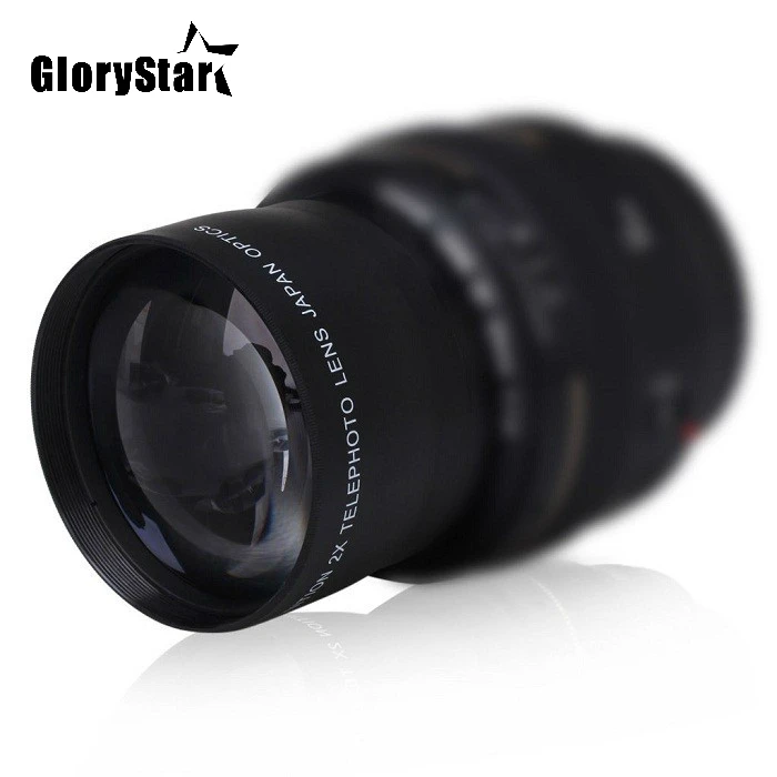 

GloryStar 52MM 2.0X Telephoto Lens For Nikon D7100 D5200 D5100 D3100 D90 D60 & Other DSLR Camera Lenses With 52MM Filter Thread