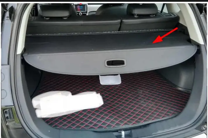 

High quality FOR Hyundai Santa Fe Sport IX45 2013 2014 2015 Back trunk security shield cargo cover black