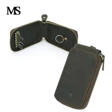 2016 New Genuine Leather Men Car Key Holder Women Multifunction Key Wallets Housekeeper Key Bag Purse with Card Holder TW2905 new vintage genuine leather key holder car key wallets men double zipper key case bag pouch purse coin purse card holder