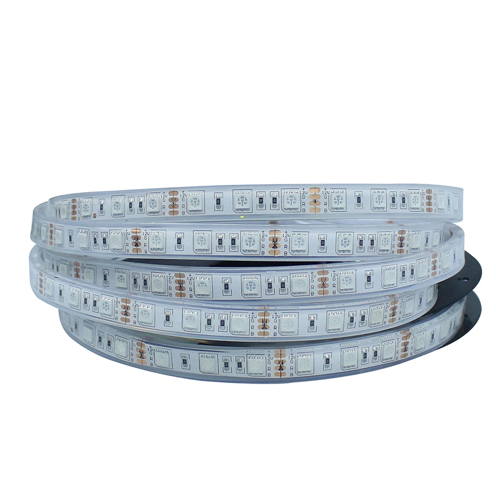 

IP67 Waterproof 5050 LED Strip fiexible light 60Led/m,5m/lot DC12V,White,Warm white,RGB Outdoor underwater decoration led strip