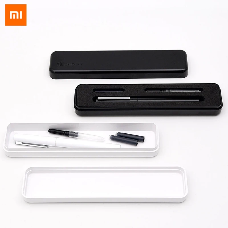 Набор роскошных черно белых перьевых ручек Xiaomi Mijia KACO ручки со стальным