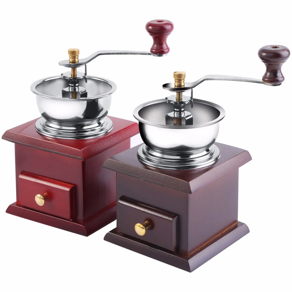 

Manual Coffee Grinder With Ceramic Millstone Retro koffiemo Coffee Spice Grinder Grinding Tool Home Decoration