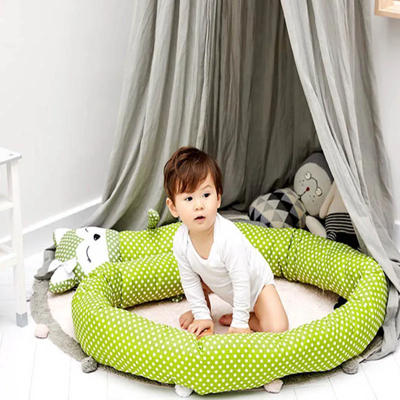 

200cm/330cm Baby Bed Protector Crib Bumper Pads Baby Bed Bumper in the Crib Cot Bumper Safety Cotton Blend Baby Bedding Set Rail