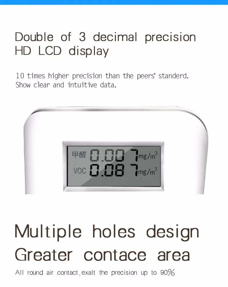 Цена производителя портативный цифровой метанальный домашний VOC тестер