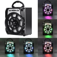 Hot sale Mini Portable LED Bluetooth Speaker Wireless Bass For Smartphone Tablet PC 18Jan17