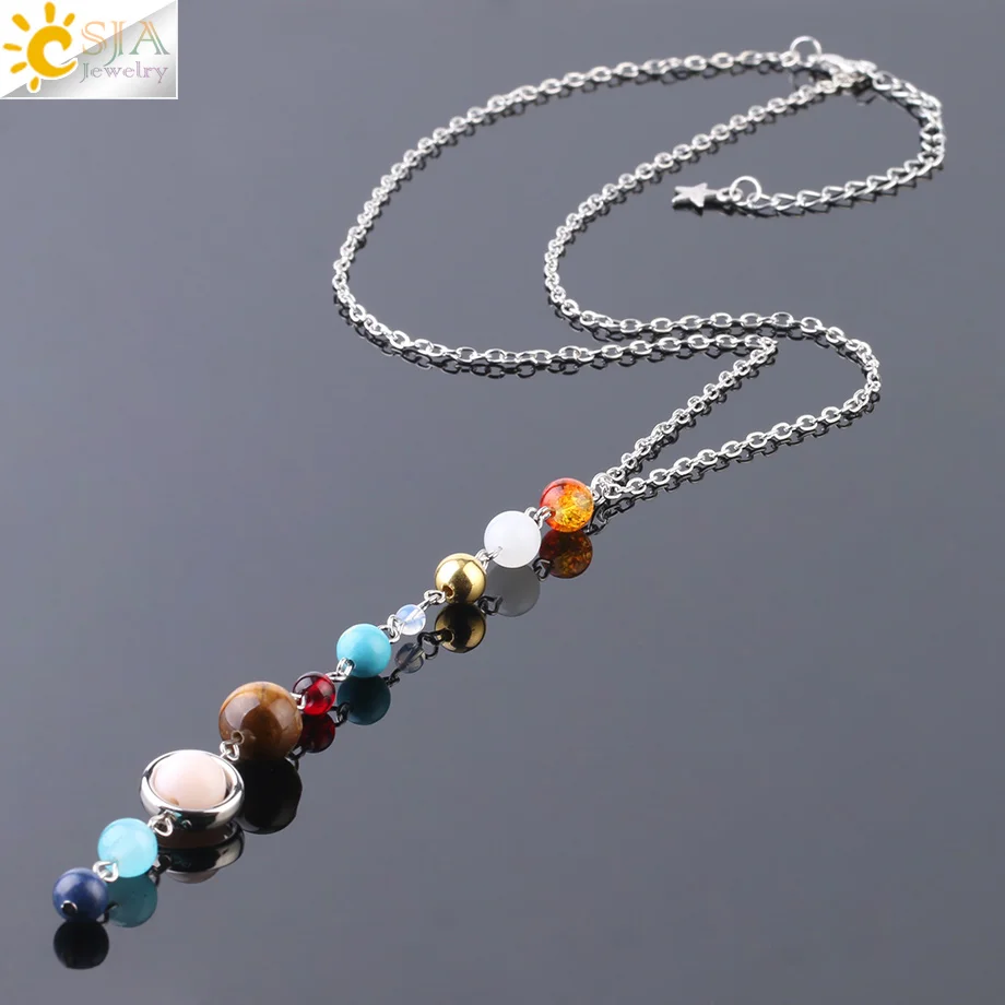 Solar System Necklace Beads