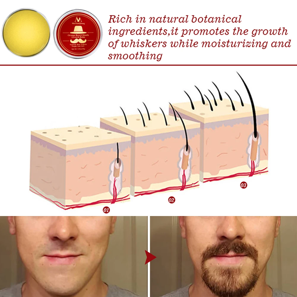 30 г натуральный человек масло для бороды бальзам лечение на рост бороды Уход за волосами Воск для усов крем Стайлинг Бальзам для бороды лечение J75