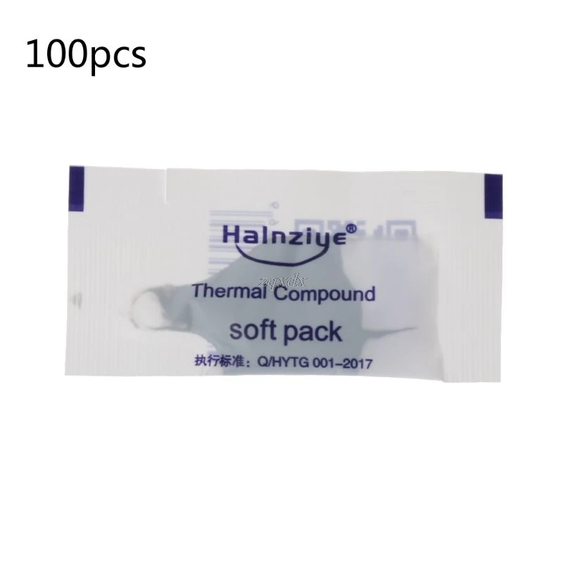 

100Pcs Thermal Grease Paste Compound Silicon CPU Heat Sink Processor Cooling Paste Silicone Thermal Grease