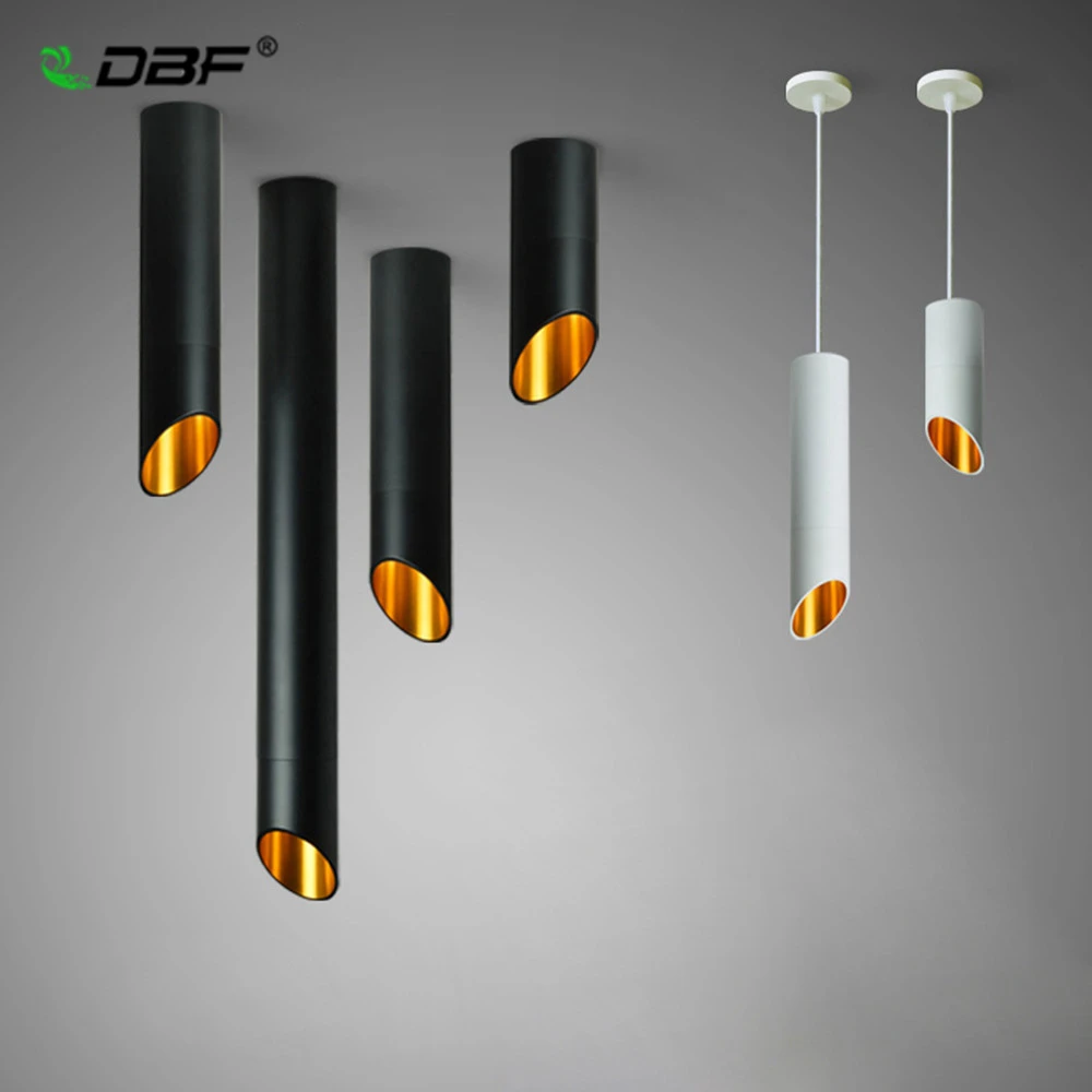  [DBF]LED Surface Mounted Ceiling Lamp with 1m Wire Hanging 7W White/Black AC85-265V Ceiling Spot Li - 33052049826