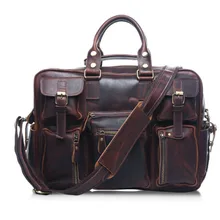 Натуральная кожа Сумка Повседневное Для мужчин Сумки коровьей Для мужчин сумки через плечо Для мужчин путешествия сумки Ipad Mini Портфели Сумка Кофе /коричневый