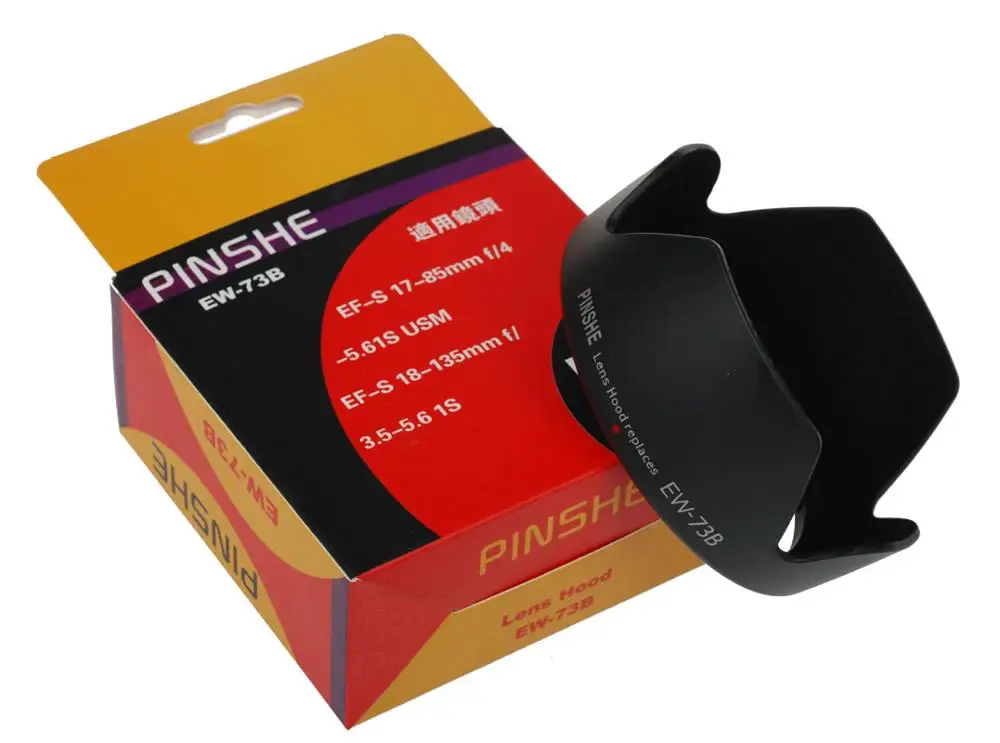 PinShe EW-73B EW73B 67 мм бленда для объектива камеры Canon 60d 7d 5d2 6d 50d EF-S 17-85 мм F4-5.6 18-135mm f/3,5-5,6 IS объектив
