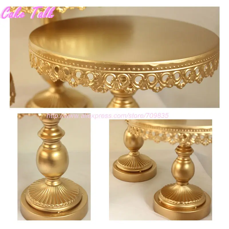 metal iron gold cake