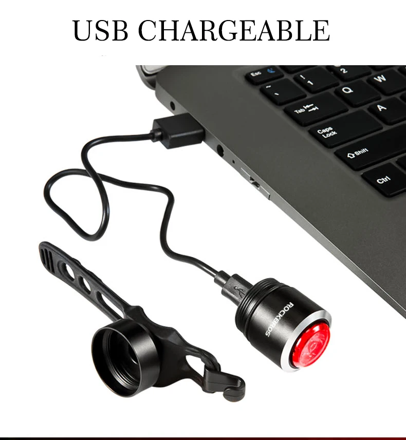 Flash Deal ROCKBROS Bicycle Light Warning Ultralight Long Lasting Mini USB Rechargeable Taillights mtb Waterproof Smart 5 Lumen Bike Light 15 Flash Deal ROCKBROS Bicycle Light Warning Ultralight Long Lasting Mini USB Rechargeable Taillights mtb Waterproof Smart 5 Lumen Bike Light 15