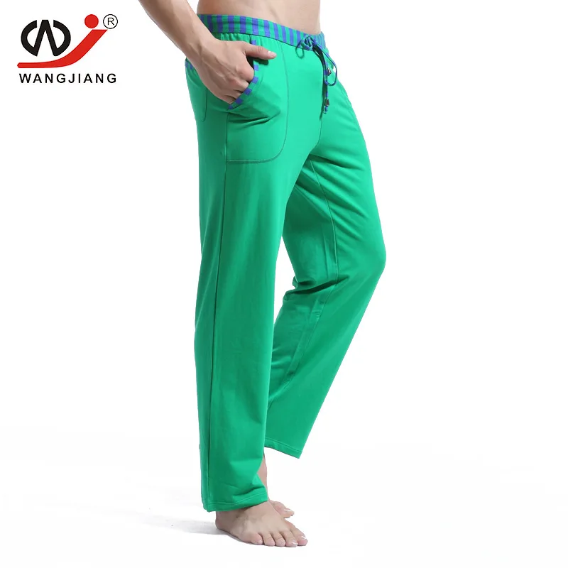 WJ мужские домашние повседневные Прямые брюки удобные хлопковые мягкие брюки импортные товары пижамные штаны