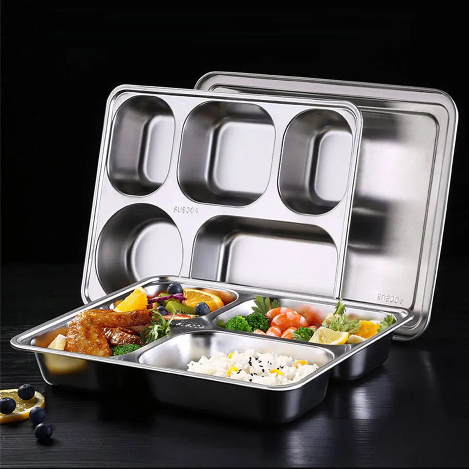 304 Нержавеющая Сталь Bento коробка большой емкости микроволновая печь с подогревом