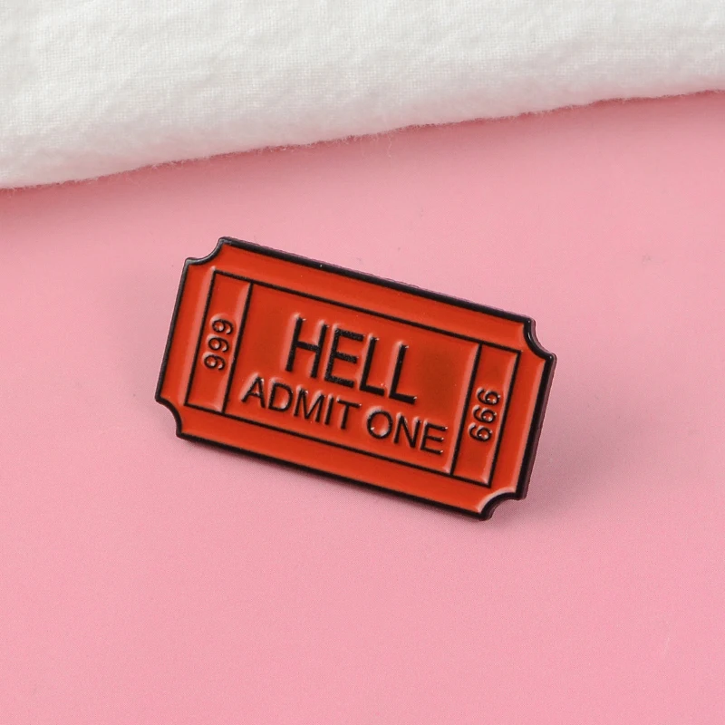 QIHE-JEWELRY-Hell-Admit-One-Pins-666-Red-Ticket-Enamel-pins-Badges-Brooches-for-Men-Women(3)