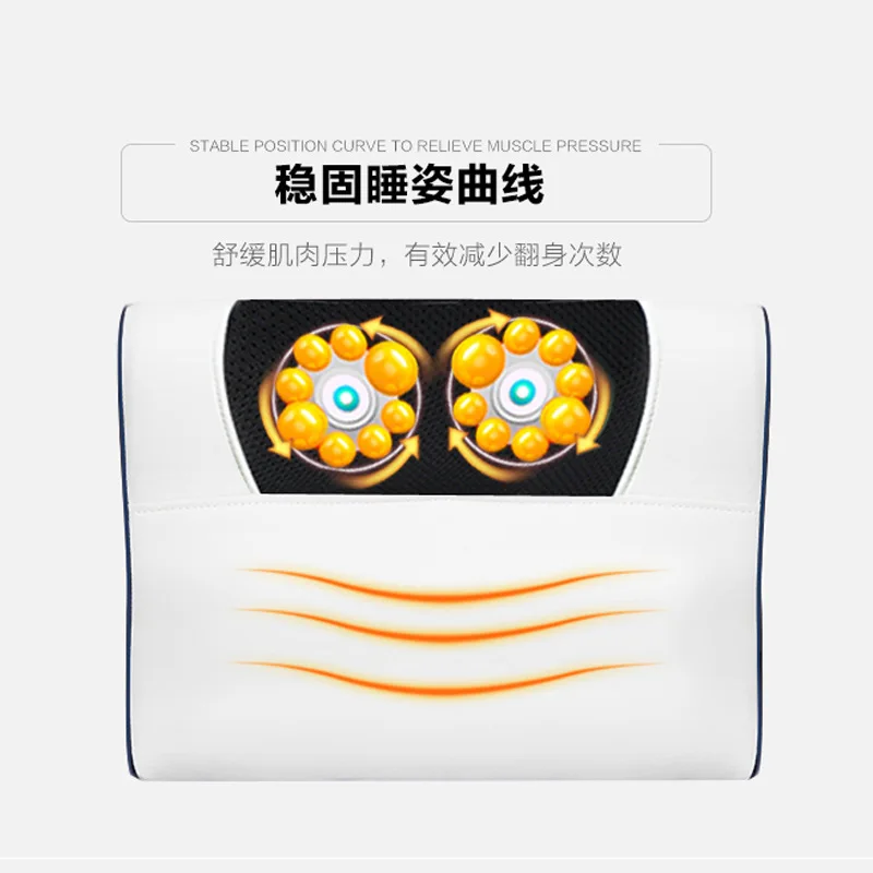 Infrared Heating multi-function neck massage pillow electric cervical massager household kneading body back massage cushion