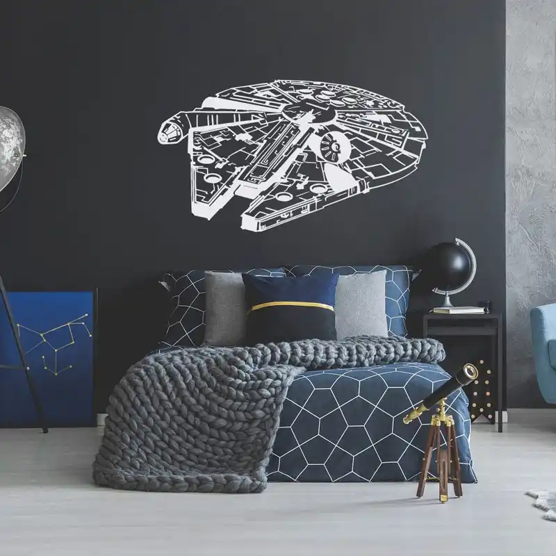 Star Wars Theme Wall Decals Millennium Falcon Boys Room
